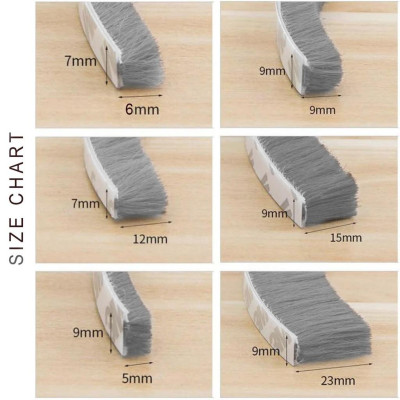 Ron lông nheo cạnh cửa lông chống ồn ngăn bụi cửa sổ và cửa đi trong Gia đình