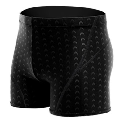 Quần Bơi Nam Đen Dáng Đùi Họa Tiết Vảy Cá Phong Cách Chuyên Nghiệp SZone SQB109