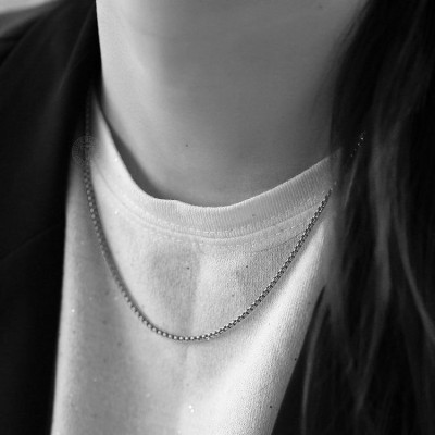 Dây chuyền nam titan cao cấp đẹp sang trọng inox thép không gỉ kiểu bông dừa trangsucpt PTDCNA51