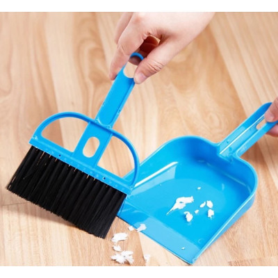 Dụng cụ vệ sinh nhà cửa thông minh 2 trong 1, chổi quét dọn mini kèm đồ hốt rác giúp dọn sạch bụi bám trên máy tính, góc tủ, cửa sổ,... GROFA- giao màu ngẫu nhiên 