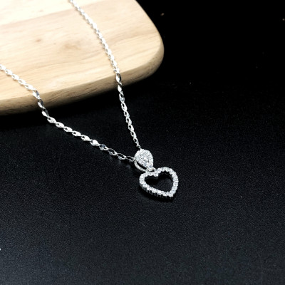 Dây Chuyền Bạc 925 Trái Tim Chính Hãng Bạc Hiểu Minh DMD510