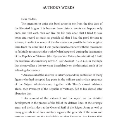  A War Account: 1-2-3-4.75