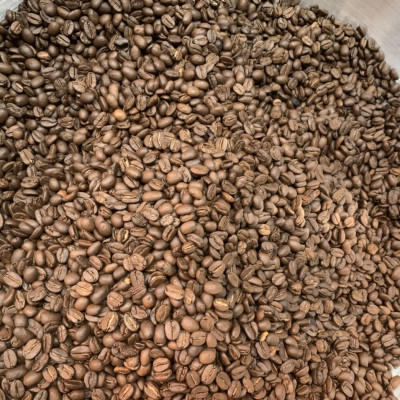 Cà phê Moka Cầu Đất pha máy rang mộc