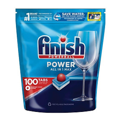 Viên rửa bát Finish All In 1 Max 100 Viên- Ba Lan ( Viên cao cấp 10 chức năng)