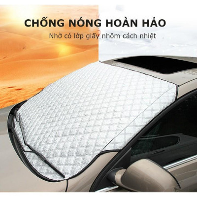 Tấm che chắn nắng kính lái ô tô Volkswagen Tiguan 3 lớp Cao Cấp chắn nắng cản nhiệt bảo vệ chổi gạt mưa thảm taplo