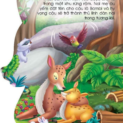 Combo Những Câu Chuyện Tuyệt Vời (4 Quyển): Chú Nai Bambi Thân Thiện + Bảy Chú Dê Con Và Chó Sói + Kiến Tốt Bụng Và Châu Chấu Lười Biến + Cuộc Phiêu Lưu Của Cậu Bé Rừng Xanh 