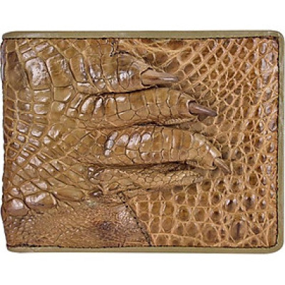 Ví Nam Da Cá Sấu Gù Chân Huy Hoàng HT2261 (12.5 x 10 cm) - Rêu