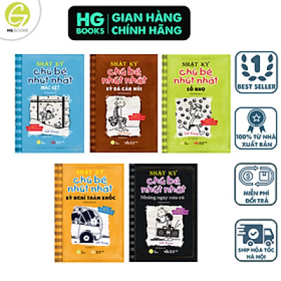 [Bộ 5 tập 6-10] Nhật Ký Chú Bé Nhút Nhát bản Tiếng Việt - Diary Of A Wimpy Kid, Truyện tranh thiếu nhi bán chạy trên toàn thế giới