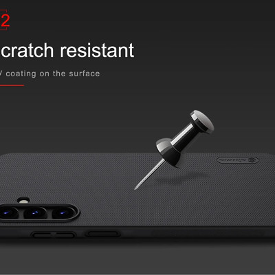 Ốp Lưng Sần chống sốc cho Samsung Galaxy A35 hiệu Nillkin Super Frosted Shield - Hàng Chính Hãng