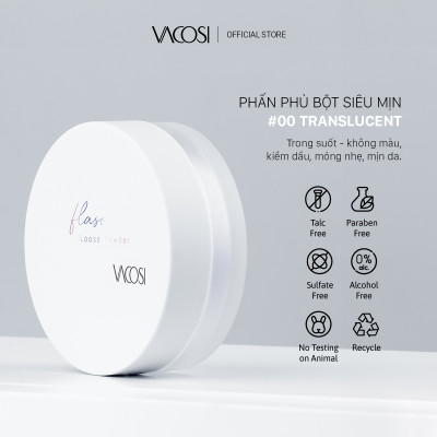Phấn phủ bột siêu mịn VACOSI FLASO LOOSE POWDER - VP11