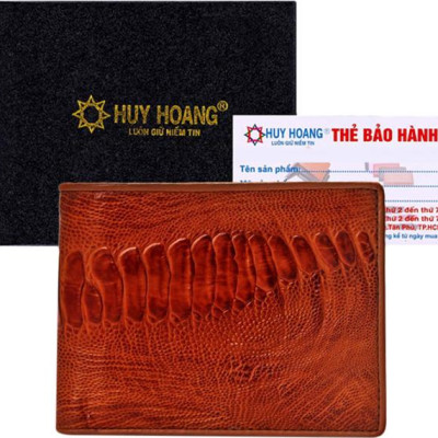 Ví Nam Huy Hoàng HT2401 (10 x 12.5 cm) - Vàng Nâu