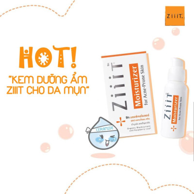 Kem Dưỡng Ẩm ZIIIT Moisturizer 30ml Làm Sạch Sâu, Kiểm Soát Nhờn, Hỗ Trợ Giảm Mụn Cho Da Nhờn, Da Nhạy Cảm