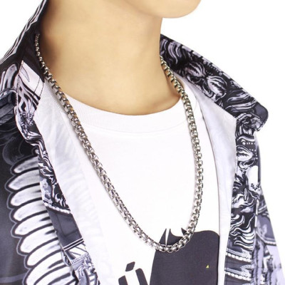 Dây chuyền nam titan cao cấp đẹp sang trọng inox thép không gỉ kiểu bông dừa trangsucpt PTDCNA51