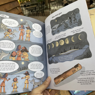 [Bìa cứng] 24 GIỜ Ở THỜI ĐỒ ĐÁ – Lan Cook – Stacey Thomas minh họa – Đinh Tị Books – NXB Thanh Niên 