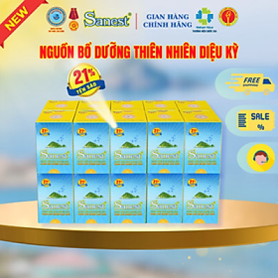  NEW [ Combo 20 lọ] Nước Yến sào Khánh Hòa Sanest 21% - Dành cho Người Cao Tuổi - Có đường