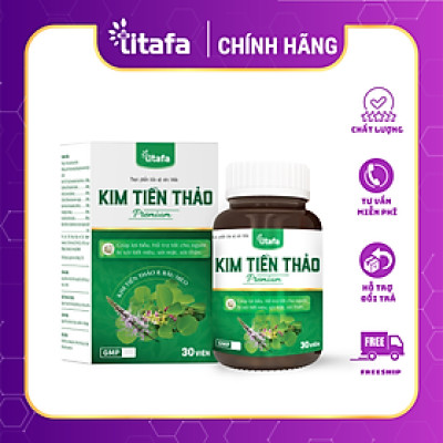 Kim Tiền Thảo Premium (Lọ 30 viên) – Giúp lợi tiểu, hỗ trợ tốt cho người bị sỏi tiết niệu, sỏi mật, sỏi thận [Chính hãng TITAFA]