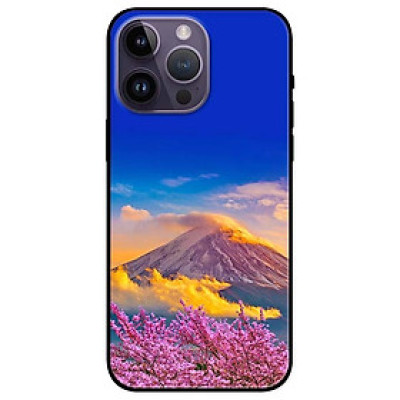 Ốp lưng dành cho Iphone 14 - Iphone 14 Plus - Iphone 14 Pro - Iphone 14 Pro Max - Núi Mây Và Hoa