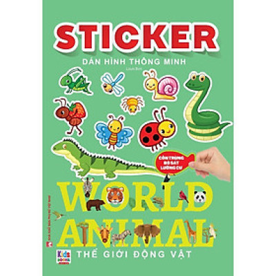 Sách - Sticker Dán Hình Thông Minh - Côn Trùng, Bò Sát, Lưỡng Cư - Việt Thư