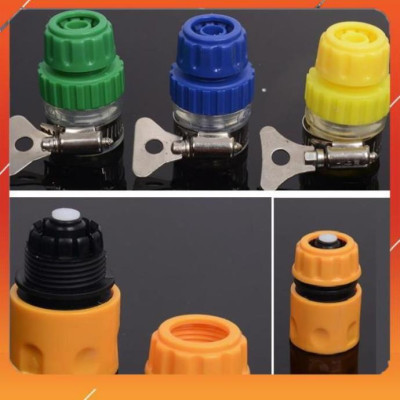 Vòi Xịt️Evoucher Bộ dây vòi xịt nước rửa xe, tưới cây , tăng áp 3 lần, loại 15m 206701-2 đầu đồng,cút+  đai