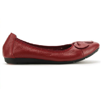 Giày nữ búp bê da bò Huy Hoàng màu đỏ đô, cam, tím HC7909-10-11