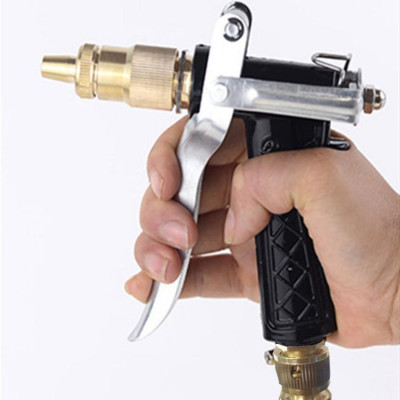 ️️ Bộ dây và vòi xịt tăng áp lực nươc 300% 206400 7 (cút đồng dây vàng) 