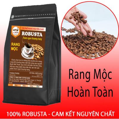 2Kg Cà Phê Robusta Rang Mộc Nguyên Chất 100% - Tặng Phin Nhôm - Hậu Đậm, Vị Đắng - Phù Hợp Mọi Gia ĐÌnh  - Coffee New