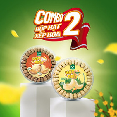 Combo quà tết, hạt điều xếp hoa/ hạt điều nướng mọc. hạt điều rang vỏ lụa vị truyền thống, hạt giòn, vị  béo ngậy tự nhiên