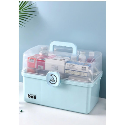 Hộp đựng thuốc y tế 12L, hộp thuốc y tế gia đình, hộp thuốc 3 tầng tiện lợi dung tích 9L - 12L