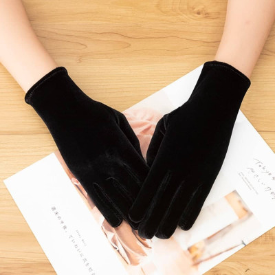 Găng tay chất liệu nhung cho Cô dâu và Dạ hội, đi tiệc, sự kiện MS: 41819