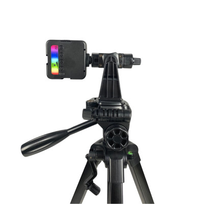 Combo Tripod điện thoại, máy ảnh + Đèn RGB hỗ trợ ánh sáng hỗ trợ quay video, livestream, chụp ảnh - Hàng chính hãng