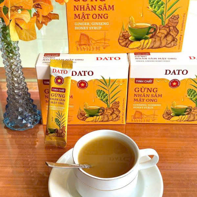 Tinh Chất Gừng Nhân Sâm Mật Ong DATO. Không chất bảo quản, giảm ho, cảm, làm ấm cơ thể,  tăng sức đề kháng
