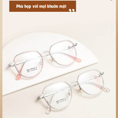 KAVI 201 - Kính Chống Ánh Sáng Xanh Gọng Titanium Mắt Kính Siêu Trơn Chống Bám Nước