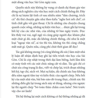 Văn Học Sài Gòn 1954-1975 - Những Chuyện Bên Lề (Tái Bản 2023)
