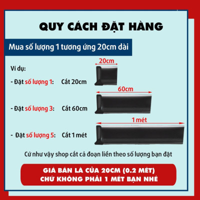 Dải Chắn Nước Silicon-thanh ngăn nước nhà tắm cỡ đại CAO 10CM sẵn keo cường lực bóc dán dán tiện lợi