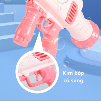 Combo 2 Đồ Chơi Bắn Bong Bóng 32 Nòng Vui Nhộn Kèm Lọ Xà Phòng