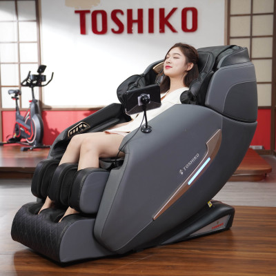 Ghế Massage Toàn Thân con lăn 4D di chuyển Đa Năng Cao Cấp Toshiko T86 Pro, đạt chuẩn ISO massage sâu tại các vùng chuyên biệt, Máy Massage Toàn Thân Đa Năng chức năng dò tìm huyệt đạo