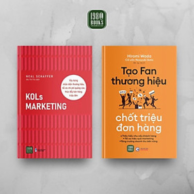 Sách - Combo 2 Cuốn: Kol Marketing + Tạo Fan Thương Hiệu - Chốt Triệu Đơn Hàng - 1980 Books