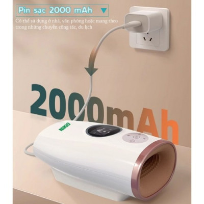 Máy massage bàn tay Nikio NK-330 - Công nghệ áp suất khí nén, nhiệt nóng. Giảm đau nhức mỏi, tê tay