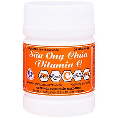 Kẹo Ngậm Sữa Ong Chúa Vitamin C Mekophar Tăng Đề Kháng, Phục Hồi Sức Khỏe
