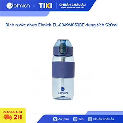 Bình nước nhựa Elmich EL-8349N052BE dung tích 520ml