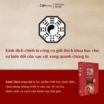 Sách- Kinh Dịch Trọn Bộ, Bìa Cứng (Ngô Tất Tố)- Sách Phong Thủy Kinh Dịch (Tái bản 2019)- 2HBooks