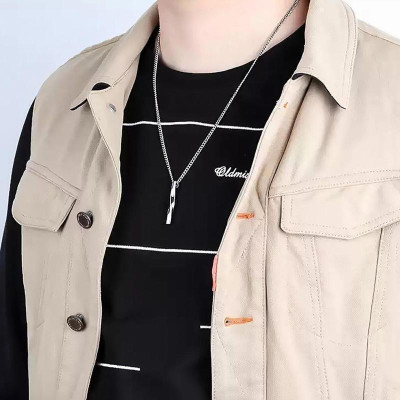 Dây chuyền nam nữ Veins Brick titan cao cấp trangsuc3h thời trang rẻ đẹp thép không gỉ PTDCNA194