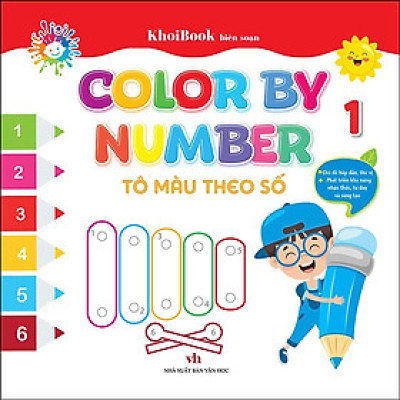 Sách - Color By Number - Tô Màu Theo Số 1 - Chính Thông Book