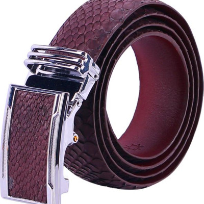 Thắt Lưng Nam Da Trăn Huy Hoàng HT4346 - Nâu