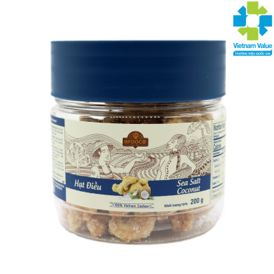Hạt điều Sea Salt Coconut 200g Lafooco