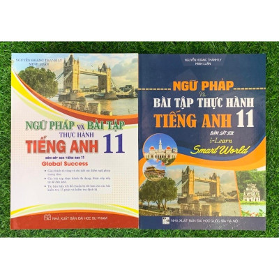 Sách - Combo Ngữ Pháp Và Bài Tập TH Tiếng Anh 11 - Bám Sát SGK Tiếng Anh 11 - Global Success + I-Learn Smart World (HA)