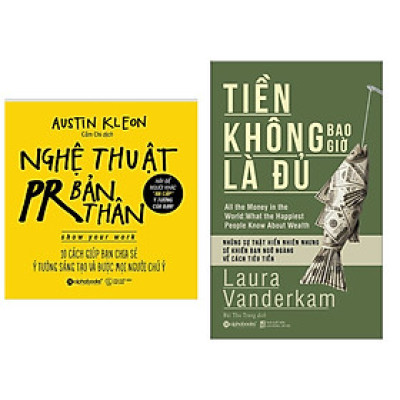 Combo Sách Kỹ Năng Làm Việc Hay : Nghệ Thuật PR Bản Thân + Tiền Không Bao Giờ Là Đủ ( Tặng Kèm Postcard HAPPY LIFE )
