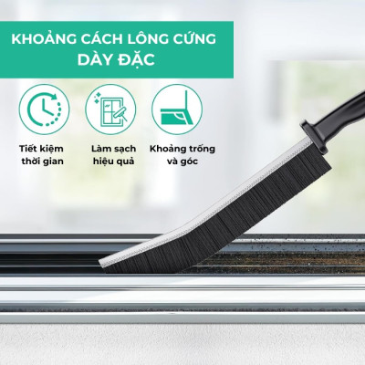 Combo Dọn Nhà 4 Món : Chổi Chà Cọ Nhà Vệ Sinh + Chổi Quét Trần Nhà + Bàn Chải Khe Hở Góc Cạnh + Khăn Lau Xe Ô Tô Cao Cấp