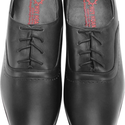Giày Nam Tăng Chiều Cao Cột Dây Huy Hoàng HT7723 - Đen