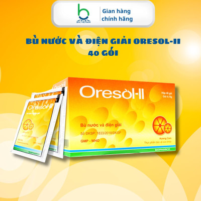 Bột Pha ORESOL-II Bù Nước Và Điện Giải Phù Hợp Với Người Chơi Thể Thao, Lao Động Nặng - 40 gói